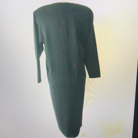 VTG WOMEN'S MARY ANN RESTIVO DRESS BLACK SZ 8 WOOL - Picture 4 of 10